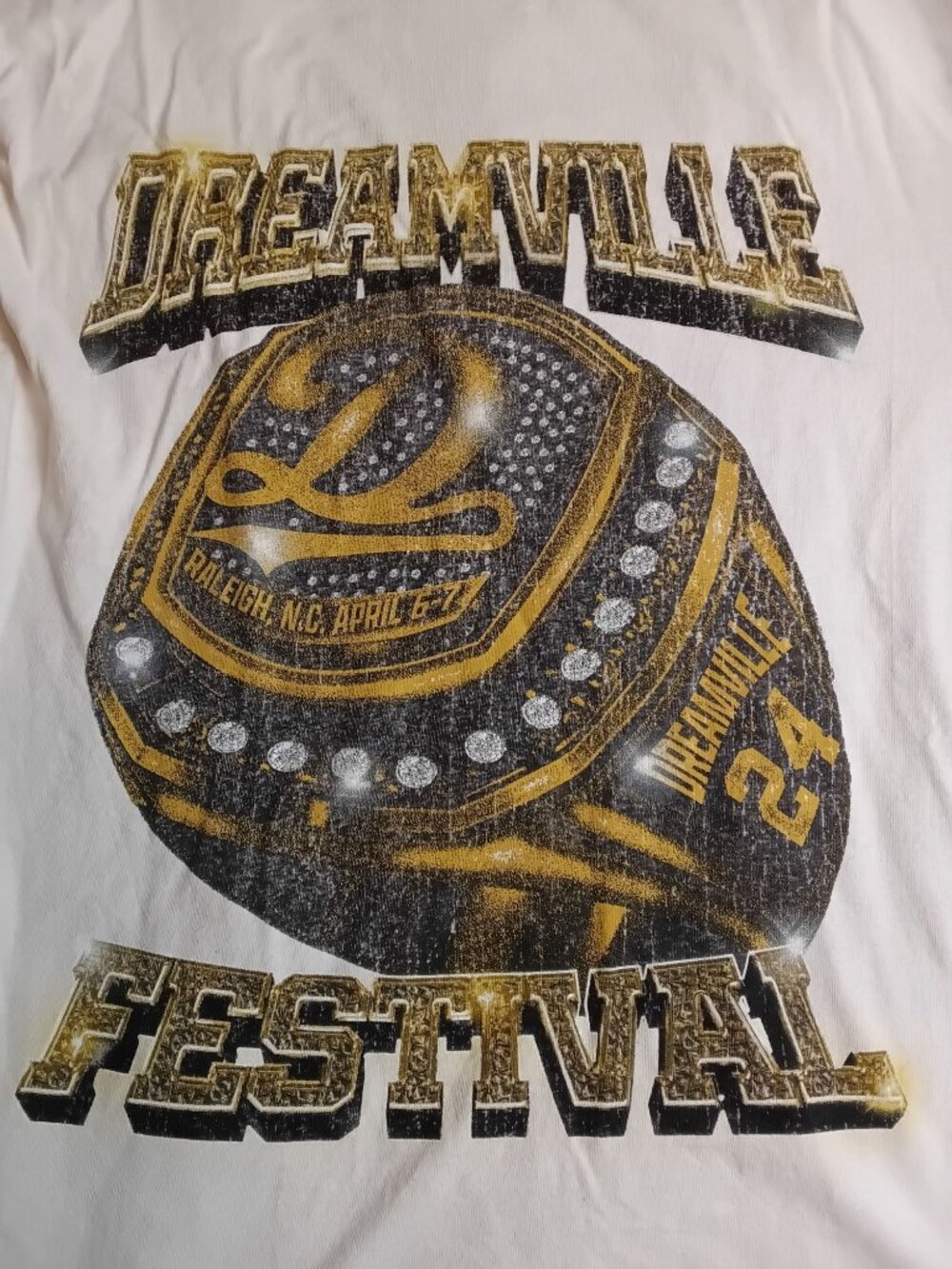 J. Cole Dreamville Festival Merch 2024 Championship T-Shirt Medium